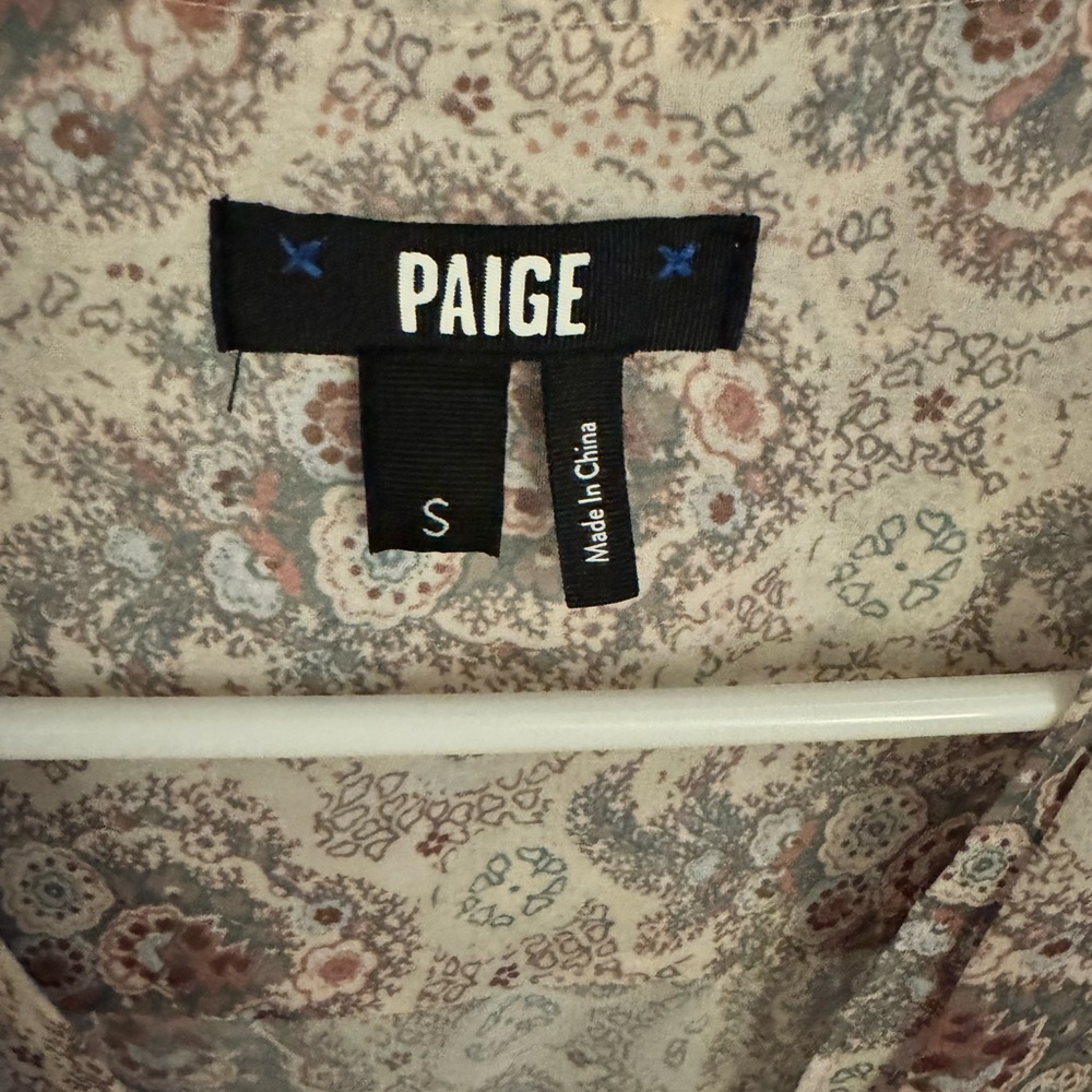 PAIGE MARGHERITA TIE WAIST BLOUSE SIZE S - Picture 6 of 6